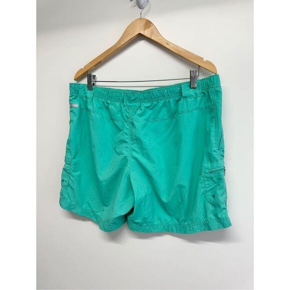 Columbia Shorts Mens Performance Fishing Gear Green Size Large‎ 6” - Picture 2 of 9